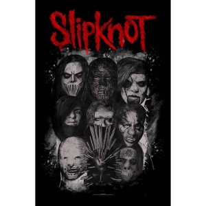 Slipknot - Masks Textile Poster i gruppen MERCHANDISE / Merch / Metal hos Bengans Skivbutik AB (5538768)