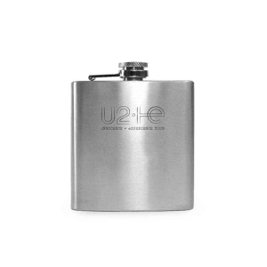 U2 - Logo Silver Drink Flask i gruppen MERCHANDISE / Merch / Pop-Rock hos Bengans Skivbutik AB (5538803)