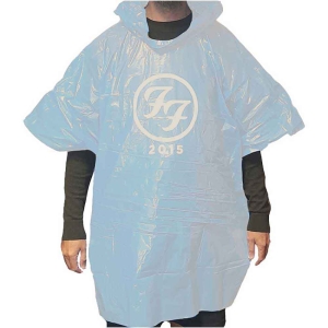 Foo Fighters - Black Ff Uni Wht Poncho:One Size i gruppen MERCHANDISE / Merch / Pop-Rock hos Bengans Skivbutik AB (5538811)