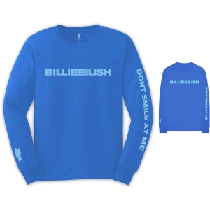 Billie Eilish - Smile Uni Blue L/S:2Xl i gruppen MERCHANDISE / Hoodies / Pop-Rock hos Bengans Skivbutik AB (5540981)