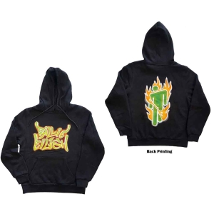 Billie Eilish - Airbrush Flames Blohsh Uni Hood i gruppen MERCHANDISE / Hoodies / Pop-Rock hos Bengans Skivbutik AB (5541002r)