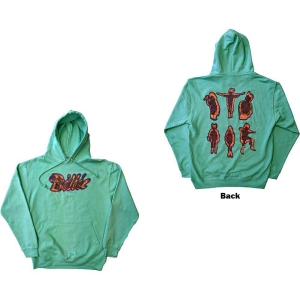 Billie Eilish - Silhouettes Uni Green Hood:  S i gruppen MERCHANDISE / Hoodies / Pop-Rock hos Bengans Skivbutik AB (5541013r)