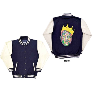 Biggie Smalls - Crown Uni Navy/Wht Vj: i gruppen MERCHANDISE / Merch / Hip Hop-Rap hos Bengans Skivbutik AB (5541234r)