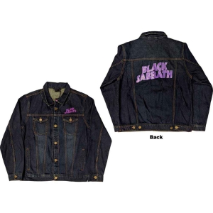 Black Sabbath - Wavy Logo Uni Denim Jacket:  i gruppen MERCHANDISE / Merch / Metal hos Bengans Skivbutik AB (5541236r)