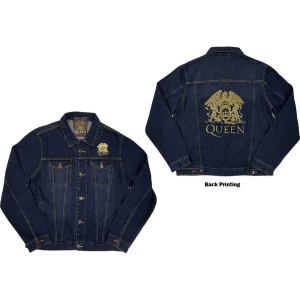 Queen - Classic Crest Uni Denim Jacket: i gruppen MERCHANDISE / Merch / Pop-Rock hos Bengans Skivbutik AB (5541251r)