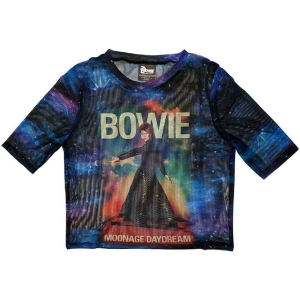 David Bowie - Moonage 11 Fade Lady Blue Mesh Crop:2Xs i gruppen MERCHANDISE / Merch / Pop-Rock hos Bengans Skivbutik AB (5541402r)