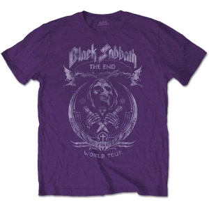 Black Sabbath - The End Mushroom Cloud Uni Purp    S i gruppen MERCHANDISE / T-shirt / Metal hos Bengans Skivbutik AB (5541508r)