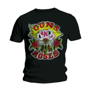 Guns N Roses - Cards Uni Bl i gruppen MERCHANDISE / T-shirt / Metal hos Bengans Skivbutik AB (5542200r)