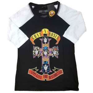 Guns N Roses - Appetite For Destruction Lady Bl/Wht Rag i gruppen MERCHANDISE / T-shirt / Metal hos Bengans Skivbutik AB (5542212r)