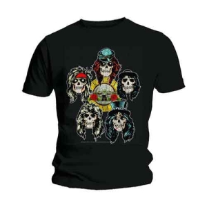 Guns N Roses - Vtge Heads Uni Bl    S i gruppen MERCHANDISE / T-shirt / Metal hos Bengans Skivbutik AB (5542226r)