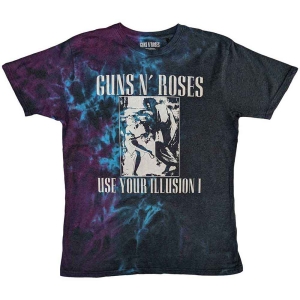 Guns N Roses - Uyi Monochrome Uni Blue Dip-Dye    S i gruppen MERCHANDISE / T-shirt / Metal hos Bengans Skivbutik AB (5542241r)