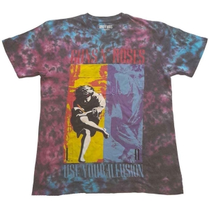 Guns N Roses - Use Your Illusion Uni Blue Dip-Dye    S i gruppen MERCHANDISE / T-shirt / Metal hos Bengans Skivbutik AB (5542242r)