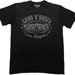 Guns N Roses - La Logo Diamante Uni Bl    S i gruppen MERCHANDISE / T-shirt / Metal hos Bengans Skivbutik AB (5542249r)