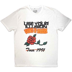 Guns N Roses - Uyi Tour 1991 Uni Wht    S i gruppen MERCHANDISE / T-shirt / Metal hos Bengans Skivbutik AB (5542254r)