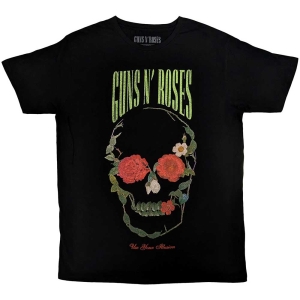 Guns N Roses - Rose Skull Uni Bl    S i gruppen MERCHANDISE / T-shirt / Metal hos Bengans Skivbutik AB (5542255r)