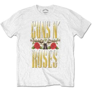 Guns N Roses - Big Guns Uni Wht  1Xl i gruppen MERCHANDISE / T-shirt / Metal hos Bengans Skivbutik AB (5542267r)