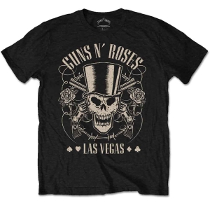 Guns N Roses - Top Hat Skull & Pistols Lv Uni Bl    S i gruppen MERCHANDISE / T-shirt / Metal hos Bengans Skivbutik AB (5542270r)