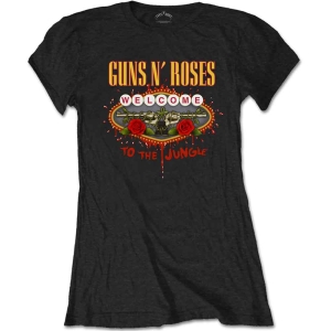 Guns N Roses - Welcome To The Jungle Lv Lady Bl    S i gruppen MERCHANDISE / T-shirt / Metal hos Bengans Skivbutik AB (5542271r)