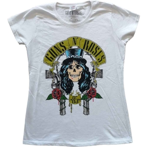 Guns N Roses - Slash 85 Lady Wht i gruppen MERCHANDISE / T-shirt / Metal hos Bengans Skivbutik AB (5542280r)