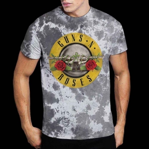 Guns N Roses - Classic Logo Uni Wht Dip-Dye    S i gruppen MERCHANDISE / T-shirt / Metal hos Bengans Skivbutik AB (5542309r)