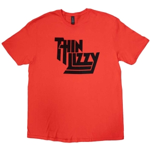 Thin Lizzy - Logo Uni Red T-Shirt i gruppen MERCHANDISE / T-shirt / Pop-Rock hos Bengans Skivbutik AB (5542322)