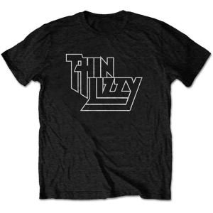 Thin Lizzy - Logo Uni Bl T-Shirt i gruppen MERCHANDISE / T-shirt / Metal,Pop-Rock hos Bengans Skivbutik AB (5542567r)