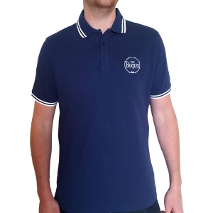 The Beatles - Drum Logo Uni Navy Piké: i gruppen MERCHANDISE / T-shirt / Pop-Rock hos Bengans Skivbutik AB (5542812r)