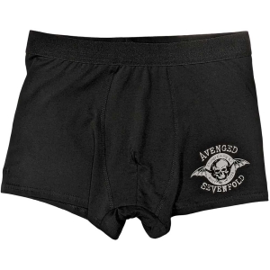 Avenged Sevenfold - Classic Deathbat Uni Bl Boxers: i gruppen MERCHANDISE / Merch / Metal hos Bengans Skivbutik AB (5542946r)