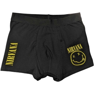 Nirvana - Yellow Smiley Uni Bl Boxers: i gruppen MERCHANDISE / Merch / Metal hos Bengans Skivbutik AB (5542958r)