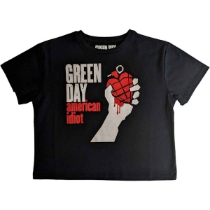 Green Day - American Idiot Lady Bl Crop Top: i gruppen MERCHANDISE / T-shirt / Punk hos Bengans Skivbutik AB (5543157r)