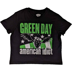 Green Day - American Idiot Wings Lady Bl Crop Top: i gruppen MERCHANDISE / T-shirt / Punk hos Bengans Skivbutik AB (5543158r)