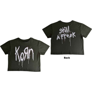 Korn - Still A Freak Lady Green Crop Top: i gruppen MERCHANDISE / T-shirt / Metal hos Bengans Skivbutik AB (5543167r)