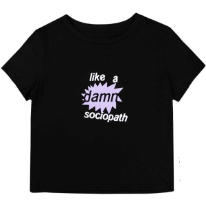 Olivia Rodrigo - Like A Damn Sociopath Lady Bl Crop Top: i gruppen MERCHANDISE / T-shirt / Pop-Rock hos Bengans Skivbutik AB (5543174r)