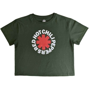 Red Hot Chili Peppers - Classic Asterisk Lady Green Crop Top: i gruppen MERCHANDISE / T-shirt / Pop-Rock hos Bengans Skivbutik AB (5543178r)