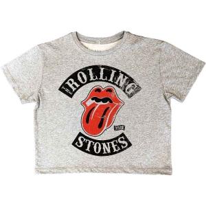 Rolling Stones - Tour 78 Lady Grey Crop Top: i gruppen MERCHANDISE / T-shirt / Pop-Rock hos Bengans Skivbutik AB (5543181r)