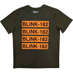 Blink-182 - Logo Repeat Uni Green i gruppen MERCHANDISE / T-shirt / Pop-Rock hos Bengans Skivbutik AB (5543879r)