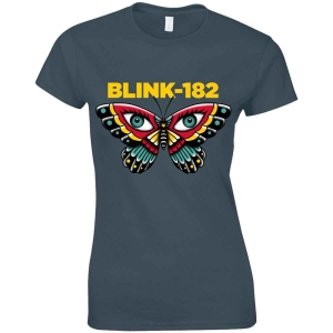 Blink-182 - Butterfly Lady Navy i gruppen MERCHANDISE / T-shirt / Pop-Rock hos Bengans Skivbutik AB (5543886r)