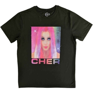 Cher - Pink Hair Uni Green i gruppen MERCHANDISE / T-shirt / Pop-Rock hos Bengans Skivbutik AB (5543896r)