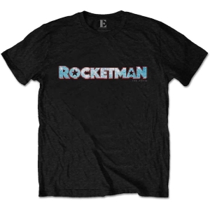 Elton John - Rocketman Movie Logo Uni Bl i gruppen MERCHANDISE / T-shirt / Pop-Rock hos Bengans Skivbutik AB (5543917r)