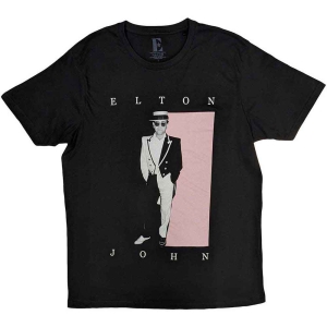 Elton John - Tux Photo Uni Bl i gruppen MERCHANDISE / T-shirt / Pop-Rock hos Bengans Skivbutik AB (5543922r)