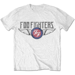 Foo Fighters - Flash Wings Uni Wht i gruppen MERCHANDISE / T-shirt / Pop-Rock hos Bengans Skivbutik AB (5543928r)