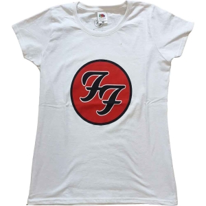 Foo Fighters - Ff Logo Lady Wht i gruppen MERCHANDISE / T-shirt / Pop-Rock hos Bengans Skivbutik AB (5543931r)