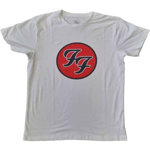 Foo Fighters - Ff Logo Uni Wht i gruppen MERCHANDISE / T-shirt / Pop-Rock hos Bengans Skivbutik AB (5543933r)