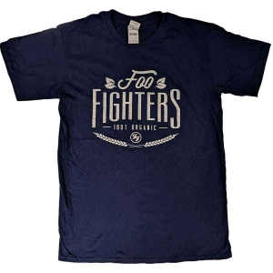 Foo Fighters - 100% Organic Uni Navy i gruppen MERCHANDISE / T-shirt / Pop-Rock hos Bengans Skivbutik AB (5543936r)