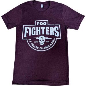 Foo Fighters - Sf Valley Uni Maroon i gruppen MERCHANDISE / T-shirt / Pop-Rock hos Bengans Skivbutik AB (5543978r)