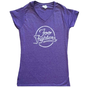 Foo Fighters - Text Logo Lady Purp i gruppen MERCHANDISE / T-shirt / Pop-Rock hos Bengans Skivbutik AB (5543979r)