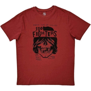 Foo Fighters - Sf Valley Uni Red i gruppen MERCHANDISE / T-shirt / Pop-Rock hos Bengans Skivbutik AB (5543985r)