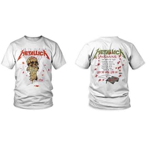 Metallica - One Landmine Uni Wht i gruppen MERCHANDISE / T-shirt / Metal hos Bengans Skivbutik AB (5544774)