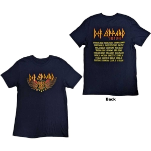 Def Leppard - Rock Of Ages Tour 2019 Navy i gruppen MERCHANDISE / T-shirt / Metal hos Bengans Skivbutik AB (5544828r)