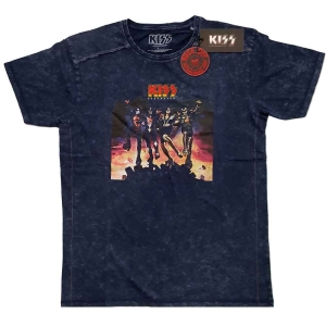 Kiss - Destroyer Snow Wash Uni Navy i gruppen MERCHANDISE / T-shirt / Metal hos Bengans Skivbutik AB (5544841r)